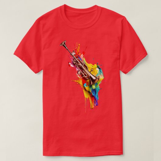 トランペット Tシャツ (デザイン正面)