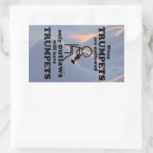 トランペットOUTLAWED矩形ステッカー 長方形シール (バッグ)