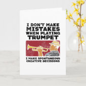 トランペッ遊ト『トランペット』 カード (黄色い花)