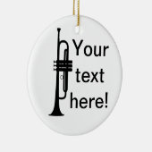トランペパーソナライズされたット セラミックオーナメント (右)