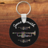 トランペファンキーットミュージカル楽器 キーホルダー (正面)