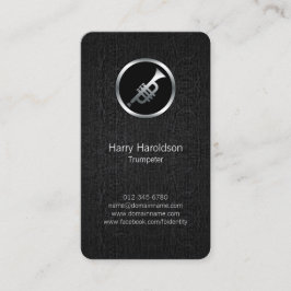 トランペータートランペットのアイコングランジ名刺 名刺
