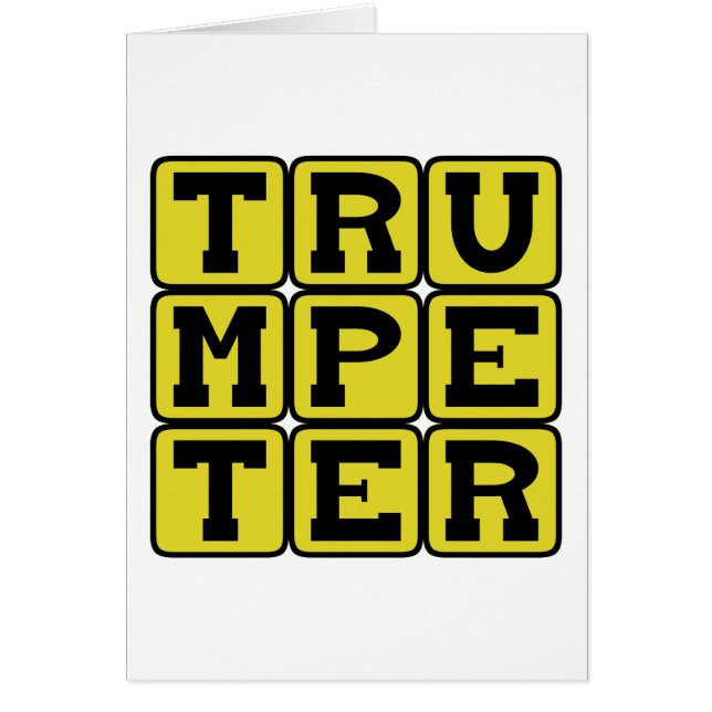 トランペーターブラス楽器ミュージシャン (正面)