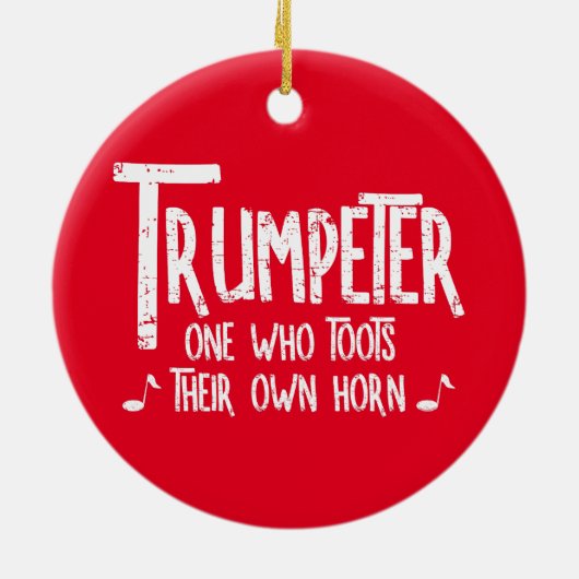 トランペーターラフ文字 セラミックオーナメント (裏面)