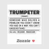 トランペーター名詞定義トランペットプレーヤー誕生日 シール (シート)