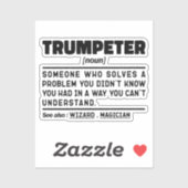 トランペーター名詞定義トランペットプレーヤー誕生日 シール (シート)