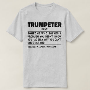 トランペーター名詞定義トランペットプレーヤー誕生日 Tシャツ