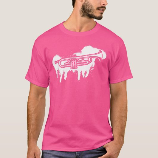 トランペーター楽器トランペット Tシャツ (正面)