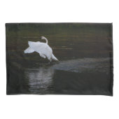 トランペーター・スワン 枕カバー (正面左)