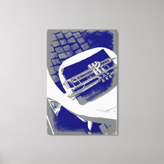 トランペ静かット キャンバスプリント (正面)