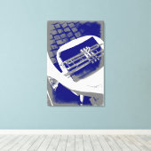 トランペ静かット キャンバスプリント (インサイチュ (ウッドフロア))