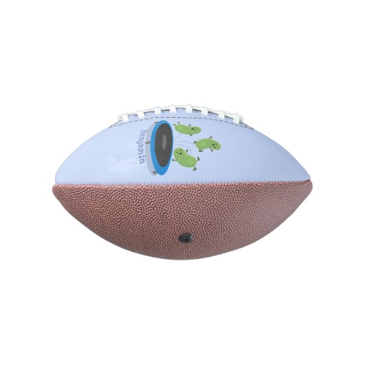 トランポおもしろいリン漫画の可愛いグリーンビーンズ アメリカンフットボール (回転270)