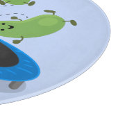 トランポおもしろいリン漫画の可愛いグリーンビーンズ カッティングボード (角)