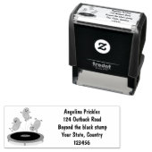 トランポおもしろいリン漫画の可愛いグリーンビーンズ セルフインキングスタンプ (インサイチュ)