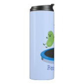 トランポおもしろいリン漫画の可愛いグリーンビーンズ タンブラー (回転左)