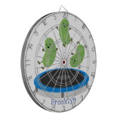 トランポおもしろいリン漫画の可愛いグリーンビーンズ ダーツボード (正面左)