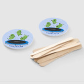 トランポおもしろいリン漫画の可愛いグリーンビーンズ ハンドファン (組立なし)