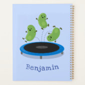 トランポおもしろいリン漫画の可愛いグリーンビーンズ プランナー手帳 (裏面)