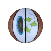 トランポおもしろいリン漫画の可愛いグリーンビーンズ ミニバスケットボール (縦)