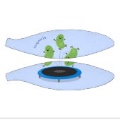 トランポおもしろいリン漫画の可愛いグリーンビーンズ ミニバスケットボール (パネル)