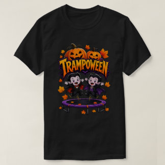 トランポウィーン吸血鬼キッズハロウィントランポリン Tシャツ