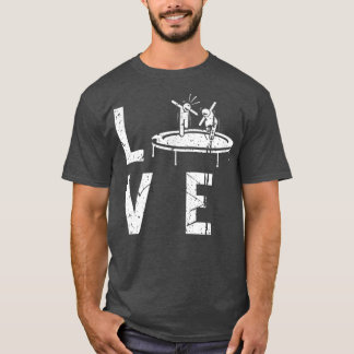 トランポリニングバウンススポーツフィットネスギムナストラブートル Tシャツ