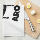 トランポリンのまわりで跳んで下さい キッチンタオル (四つ折り)