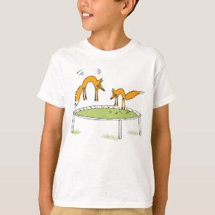 トランポリンのキツネ Tシャツ