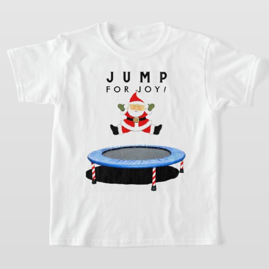 トランポリンのクリスマス Tシャツ (レイダウン)