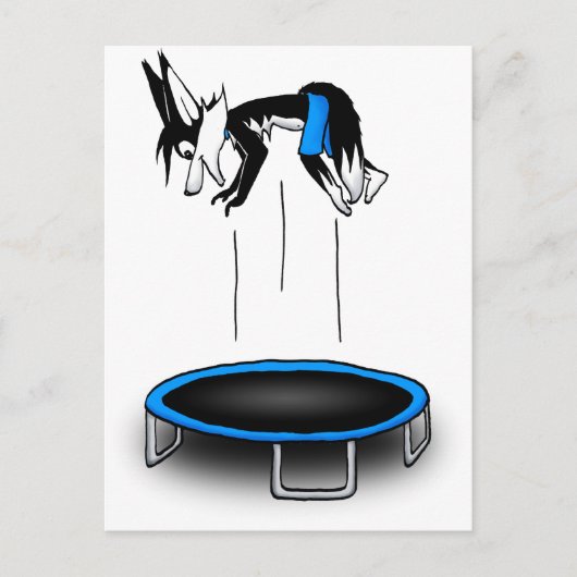 トランポリンのケニー ポストカード (正面)