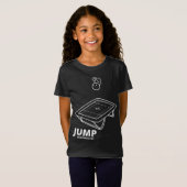 トランポリンのジャンプのワイシャツの暗闇 Tシャツ (正面フル)