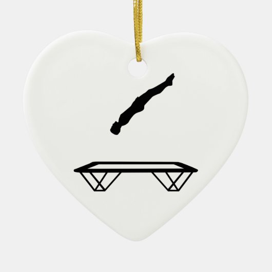 トランポリンの人 セラミックオーナメント (正面)