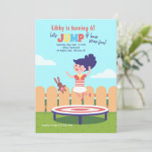 トランポリンの招待状の女の子 招待状 (スタンド正面)