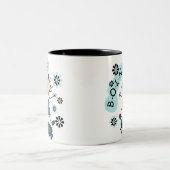 トランポリンの棒の女の子 ツートーンマグカップ (中央)