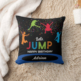 トランポリンカラフルパークジャンプ子供の誕生日パーティー クッション