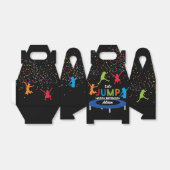 トランポリンカラフルパークジャンプ子供の誕生日パーティー フェイバーボックス (折り畳みなし)