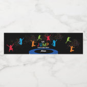 トランポリンカラフルパークジャンプ子供の誕生日パーティー ペットボトルラベル (シングルラベル)