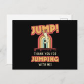 トランポリンジャンプありがとう体操者トランポリン ポストカード (正面/裏面)