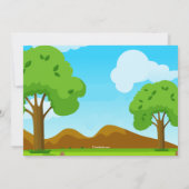 トランポリンジャンプ招待状 招待状 (裏面)