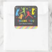 トランポリンステッカー/ジャンプステッカー スクエアシール (バッグ)