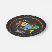 トランポリンバースデーパーティプレート-ボーイ ペーパープレート (アングル)