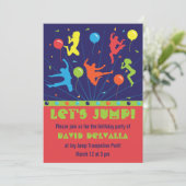 トランポリンバースデーパーティ招待状ズボーイズ&ガールズ 招待状 (スタンド正面)