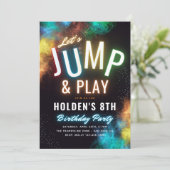 トランポリンパーティの招待状 |ジャンプパーティー 招待状 (スタンド正面)