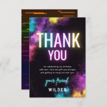 トランポリンパーティーサンキューカード