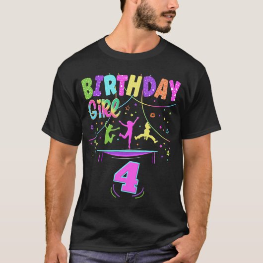 トランポリンパーティー屋外誕生日衣装 Tシャツ (正面)