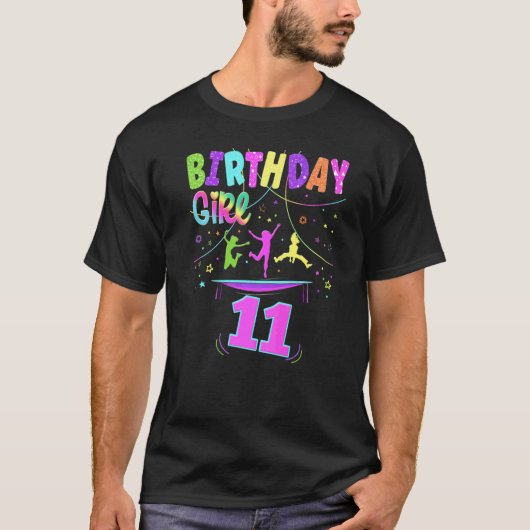 トランポリンパーティー屋外誕生日衣装 Tシャツ (正面)