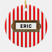 トランポリンホリデーキープサケ セラミックオーナメント (裏面)