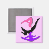 トランポリン体操スクエアマグネット マグネット (正面/裏面)