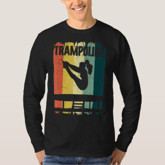 トランポリン体操スポーツレトロヴィンテージサンセットギー Tシャツ