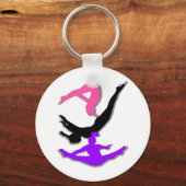 トランポリン体操選手 キーホルダー (正面)